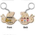 Grandma¡®s Reasons To Bee Happy Personalized Wooden Keychain